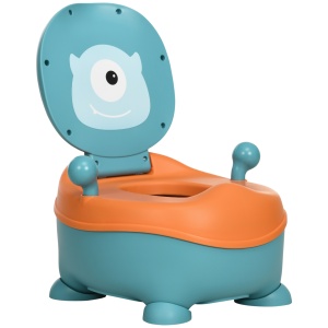 Olita pentru Copii de la 6 Luni in Forma de Extraterestru, Scaun Ergonomic, Spatar si Vas Detașabil, Albastru