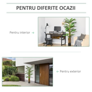 palmier artificial in ghiveci, 42 frunze, 185cm, verde - Img 5