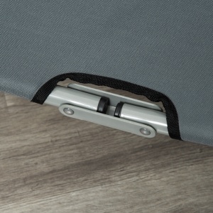 Patut pentru Caini Pliabil din Otel si Material Oxford pentru Interior si Exterior 59x46x15cm Gri - Img 9