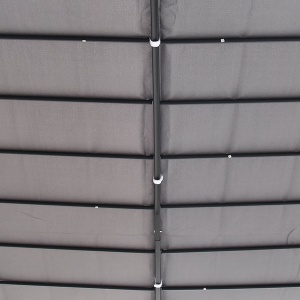 Pavilion Cort Foisor 3x3m pentru Gradina sau Terasa cu perdea Gri - Img 9