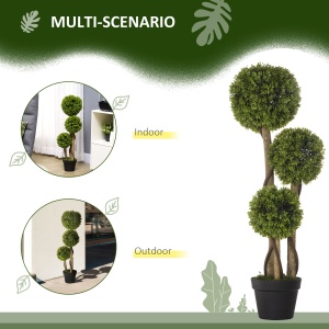 Planta Artificiala Buxus Sferic – Ghiveci Decor Interior & Exterior - Img 5