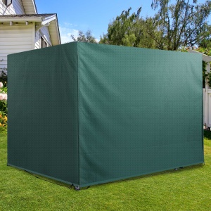 Prelata de Acoperit pentru Mobilier de Extern Impermeabil Anti Mucegai cu Fixaj in PE, Verde,215x155x150cm - Img 2