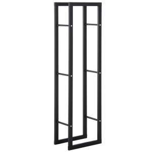 raft stocare lemne, vertical, de interior, 40x25x150cm