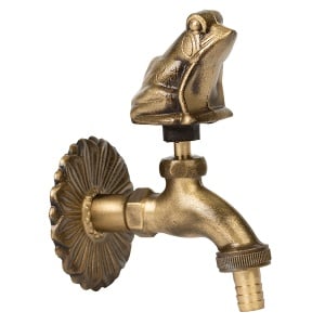 Robinet decorativ dublu serviciu si motiv Broasca, 1/2"