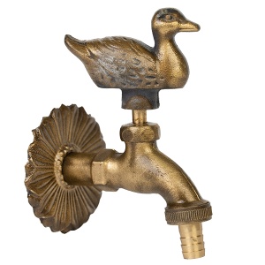 Robinet decorativ dublu serviciu si motiv Rata, 1/2"