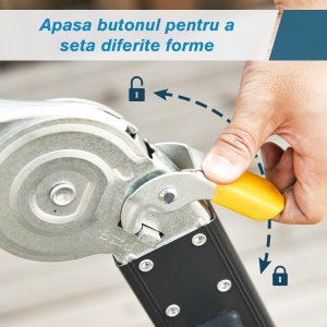 Scara Aluminiu 5-in-1 – Pliabila cu Panouri de Sustinere - Img 5