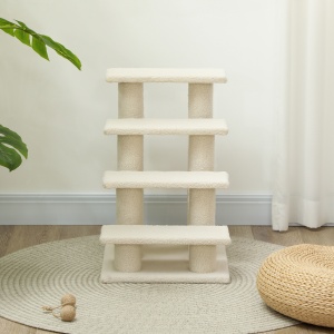 Scara Pisici 4 Etaje – Din Pal & Peluche 63,5×43×60 cm - Img 8