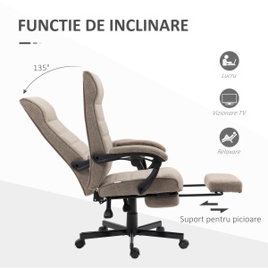 Scaun Birou – Rabatabil, Spatar inalt & Reglabil, Maro - Img 5