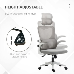 Scaun Birou Ergonomic – Cu Tetiera Reglabila & Suport Lombar - Img 4