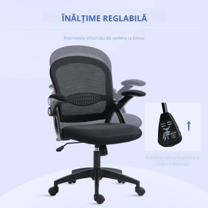 Scaun Birou Ergonomic – Spatar Plasa & sezut Tapitat - Img 7