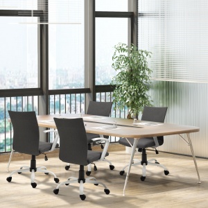 Scaun de Birou Ergonomic și Pivotant pentru Birou, Gri Închis - Img 2