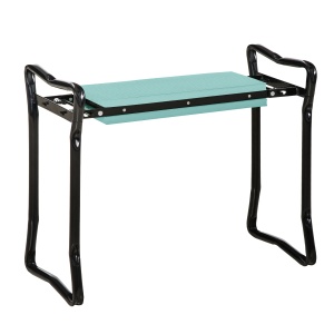 Scaun de Ingenuncheat pentru Gradinarit Pliabil in Otel cu Perna in Spuma 58x28x49cm - Img 1