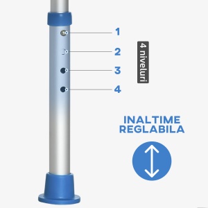 Scaun Dus Reglabil – Persoane Varstnice, Spatar & Brate - Img 6