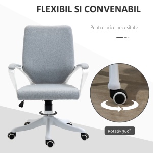 Scaun Ergonomic Birou – Pivotant, Reglabil & Cu Balansoar - Img 6