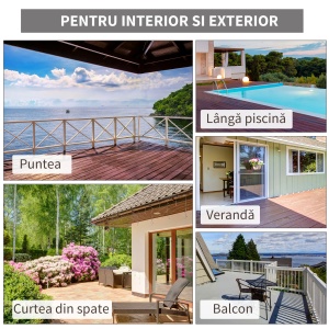 Scaun Rachita tip Adirondack pentru Gradina - Img 7