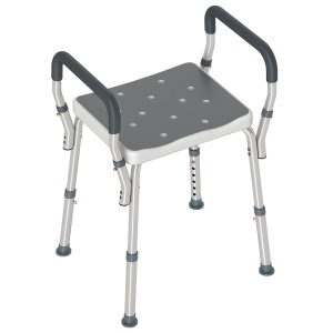 Scaun Reglabil de Duș cu Mânere, Multicolor