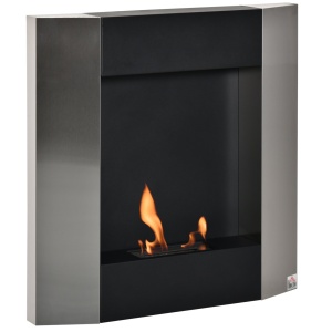 Semineu Bioetanol pentru Perete Rezervor de 0,7L Acoperire 20m² 72x11x72cm