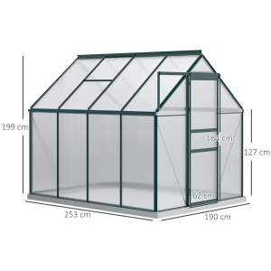 Sera Walk-In Aluminiu & Policarbonat – Ventilatie si Jgheab - Img 3