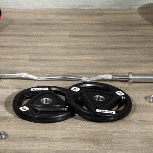 Set 2 Discuri 20kg – Otel Cauciucat, Cu Manere Ergonomice - Img 8