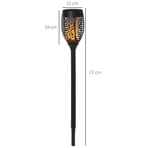 Set 4 Lampi Solare LED Exterior Ø12×72 cm - Img 3