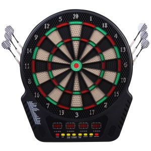 Set complet de darts electronic cu 6 săgeți și 27 jocuri - distracție garantată!
