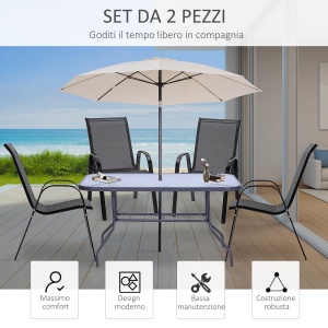 Set cu 4 scaune cu cotiere, Scaune stivuibile pentru gradina, pentru veranda, balcon, exterior, Negru - Img 4