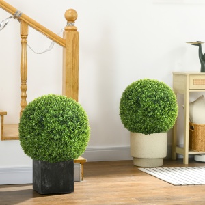 Set de 2 Sfere de Boxwood Artificiale, 50cm - Img 2