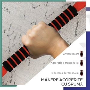 Set de Greutăți pentru Sală 4 în 1 din Plastic și Nisip, Roșu - Img 6