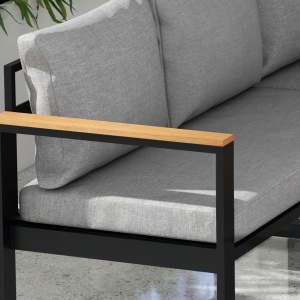 Set din 4 piese de mobilier pentru gradina cu canapea pe - Img 7