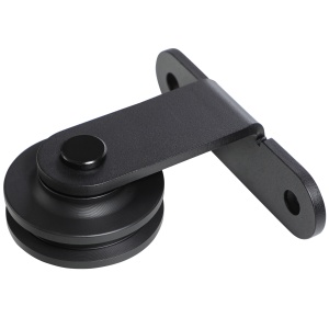 Set feronerie ușă culisantă, oțel carbon, suport 100 kg, pentru uși lemn 3.5-4.5 cm - Img 8