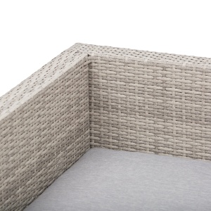 Set Mobilier canapele si masuta pentru Gradina din Ratan Gri - Img 7