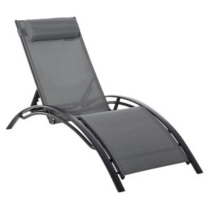 Sezlong de Gradina 5 Inclinari din Aluminiu - Img 1