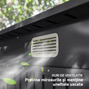Sopron Gradina 8×4 ft – Otel Galvanizat pentru Depozitare - Img 7