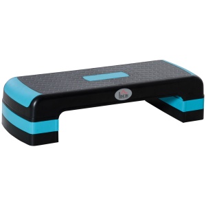 Stepper Fitness Reglabil, Negru-Albastru - Img 1