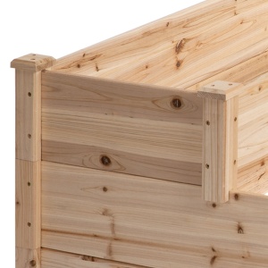 suport 3 rafturi lemn pentru plante, 120x120x56 cm - Img 8