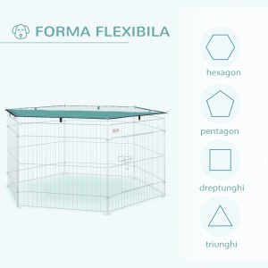 tarc modular animale, acoperis impermeabil 59x60cm - Img 4