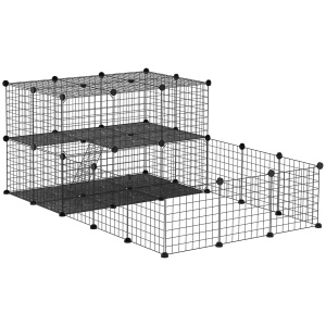 tarc Modular Iepuri – 175×105×70 cm, Metal cu Accesorii - Img 1