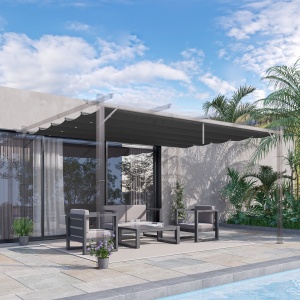 Acoperis Retractabil Pergola 4×3 m – Copertina Textila Rezerva - Img 2