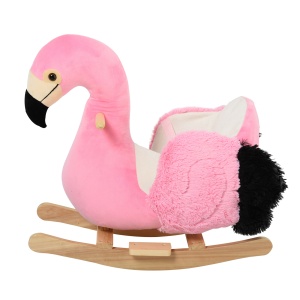 balansoar copii, forma flamingo, 60x33x52 cm