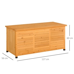 Banca Gradina 127×56×60 cm – Lemn Alb cu Spatiu Depozitare - Img 3