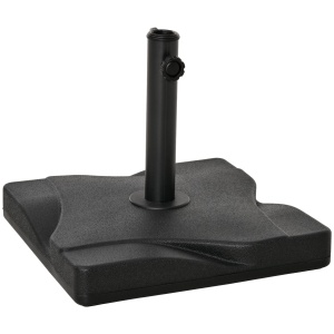 Baza pentru Umbrela din Plastic de 20 kg pentru Stalpi de 35-38-48 mm, 41,5x41,5x35cm - Img 1