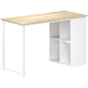 Birou PC cu 4 Rafturi Deschise 120×54×75 cm