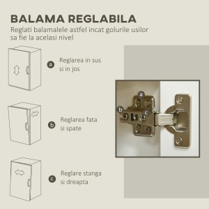 Bufet Bucatarie – Cu 3 Usi & Rafturi Reglabile, Modern si Practic - Img 6