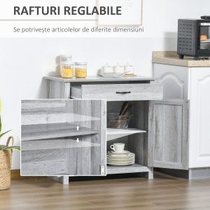Bufet Bucatarie – Stil Country, Spatiu Depozitare Rustic - Img 5
