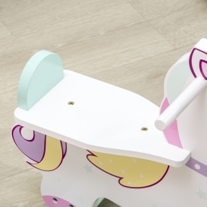 Cal balansoar pentru copii mici, plimbare cu unicorn pentru 1-3 ani, jucarie pentru bebelusi, cadou pentru fete si baieti - Img 7
