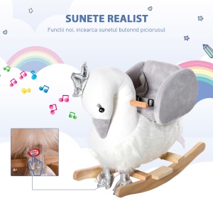 Calut Balansoar Stil Lebada – Cu Sunet si sezut Captusit 18–36 Luni - Img 8
