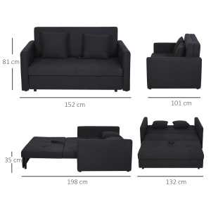 Canapea 2 Locuri Extensibila – Cu Spatiu de Depozitare Integrat - Img 3