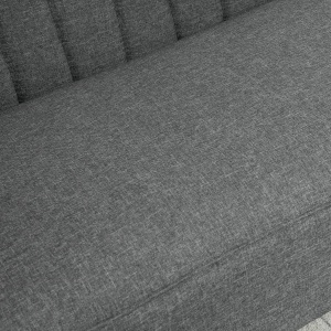 Canapea Minimalista – Gri inchis, Compacta & Fara Cotiere - Img 7