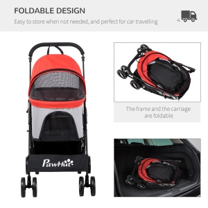 Carucior Animale 3-in-1 – Caini & Pisici, Geanta Detasabila - Img 6