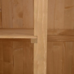 Casuta pentru gradina din lemn de brad, cu rafturi 127.5x50x164 - Img 9